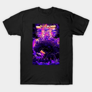 Retro God Fire Zilla T-Shirt